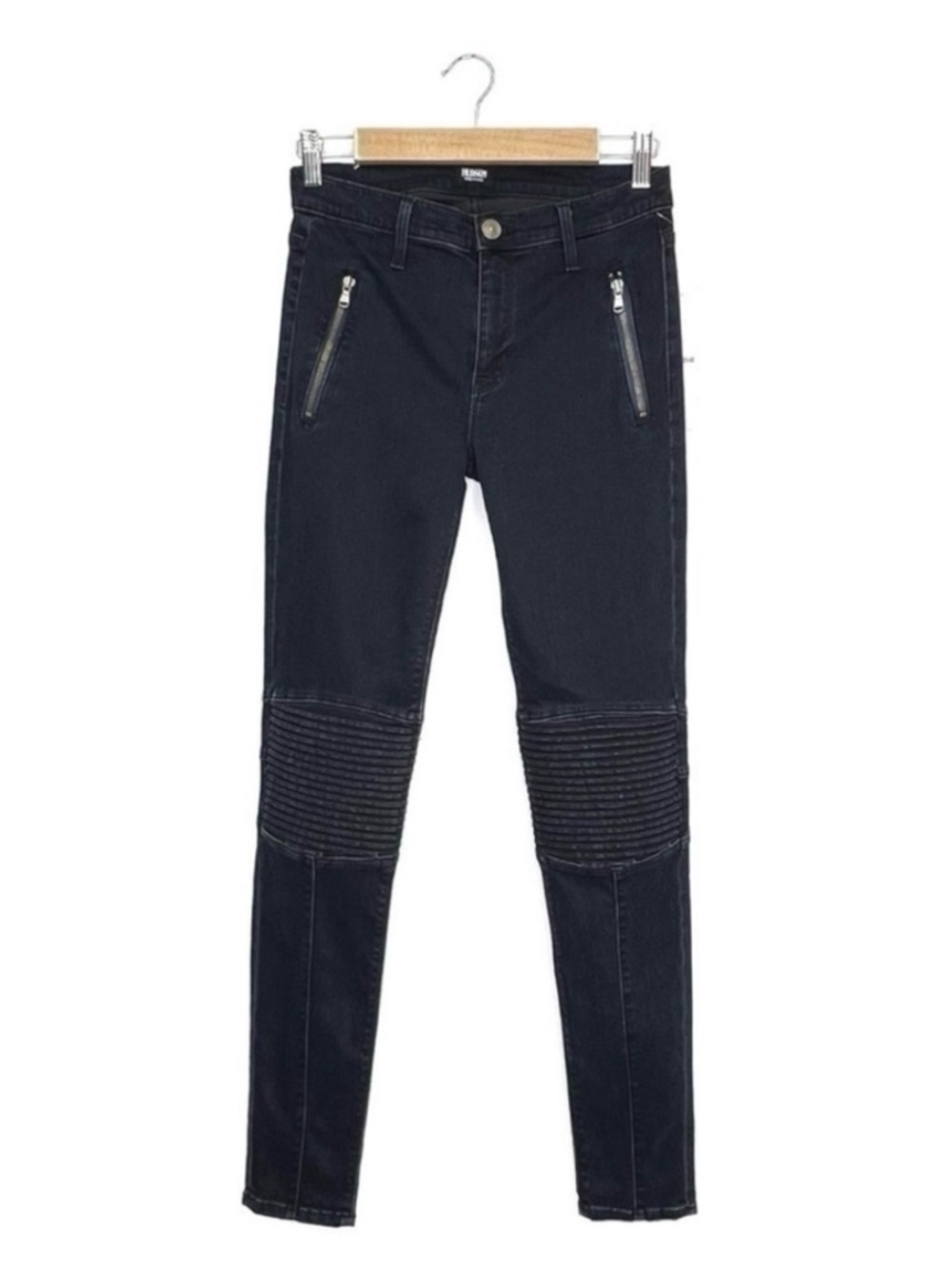 Hudson Jeans Stark Moto Pant Skinny Blue Wild Dark Wash Blue Size 29/8 New NWT